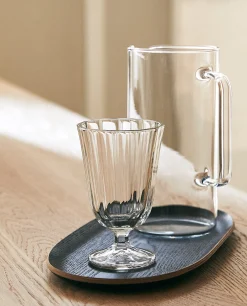 ZARA Home Raised Faceted Wine Glass
