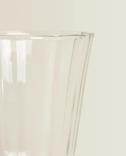 ZARA Home Raised Faceted Wine Glass
