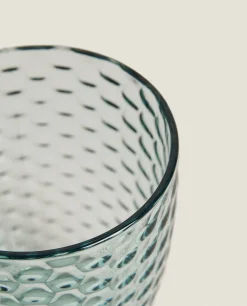 ZARA Home Raised Honeycomb Design Tumbler