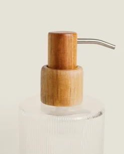 ZARA Home Raised Striped Cylindrical Dispenser