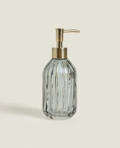 ZARA Home Raised Wavy Design Glass Dispenser
