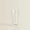 ZARA Home Raised-Design Glass Soft Drink Tumbler