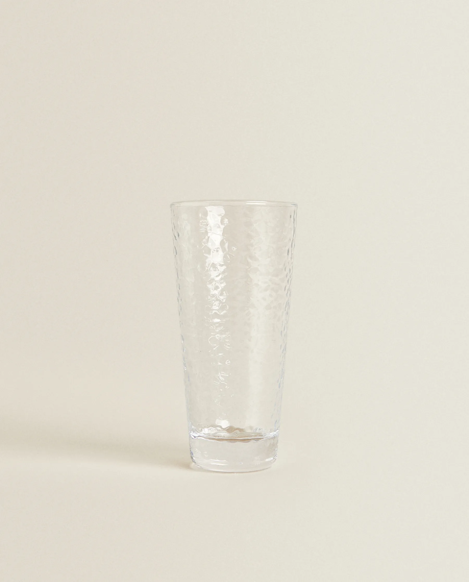 ZARA Home Raised-Design Glass Soft Drink Tumbler