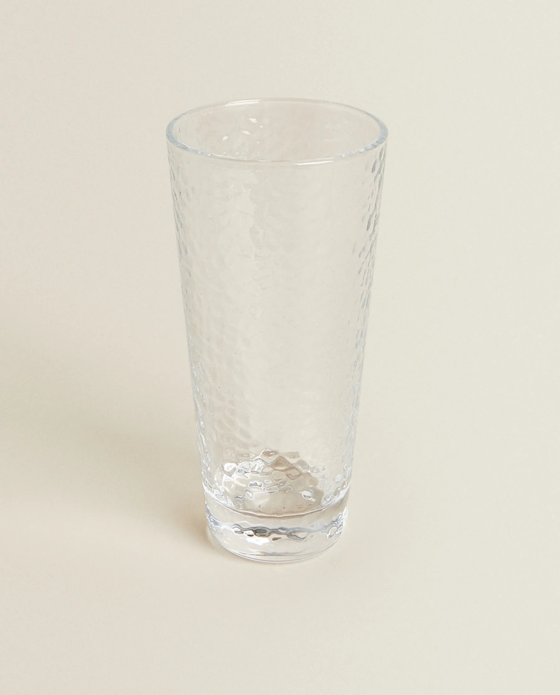 ZARA Home Raised-Design Glass Soft Drink Tumbler