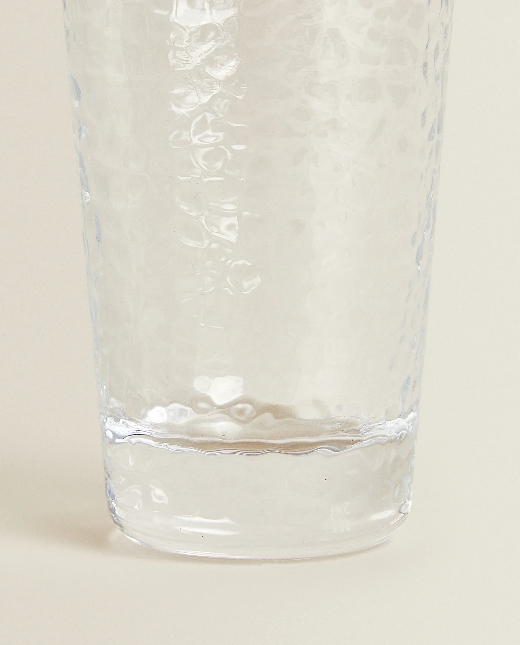 ZARA Home Raised-Design Glass Soft Drink Tumbler