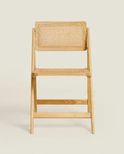 ZARA Home Rattan And Wood Folding Chair