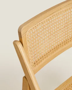 ZARA Home Rattan And Wood Folding Chair