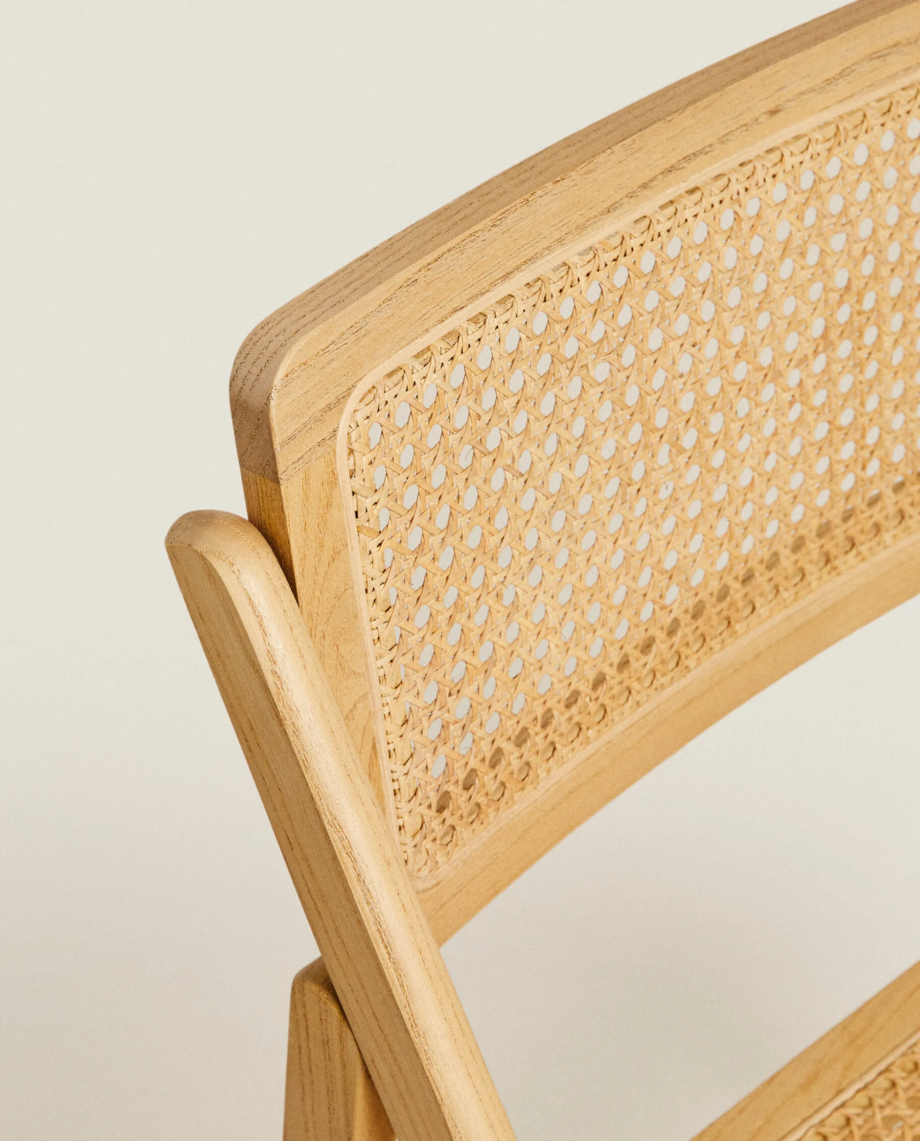 ZARA Home Rattan And Wood Folding Chair