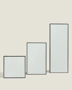 ZARA Home Rectangular Metal Wall Mirror