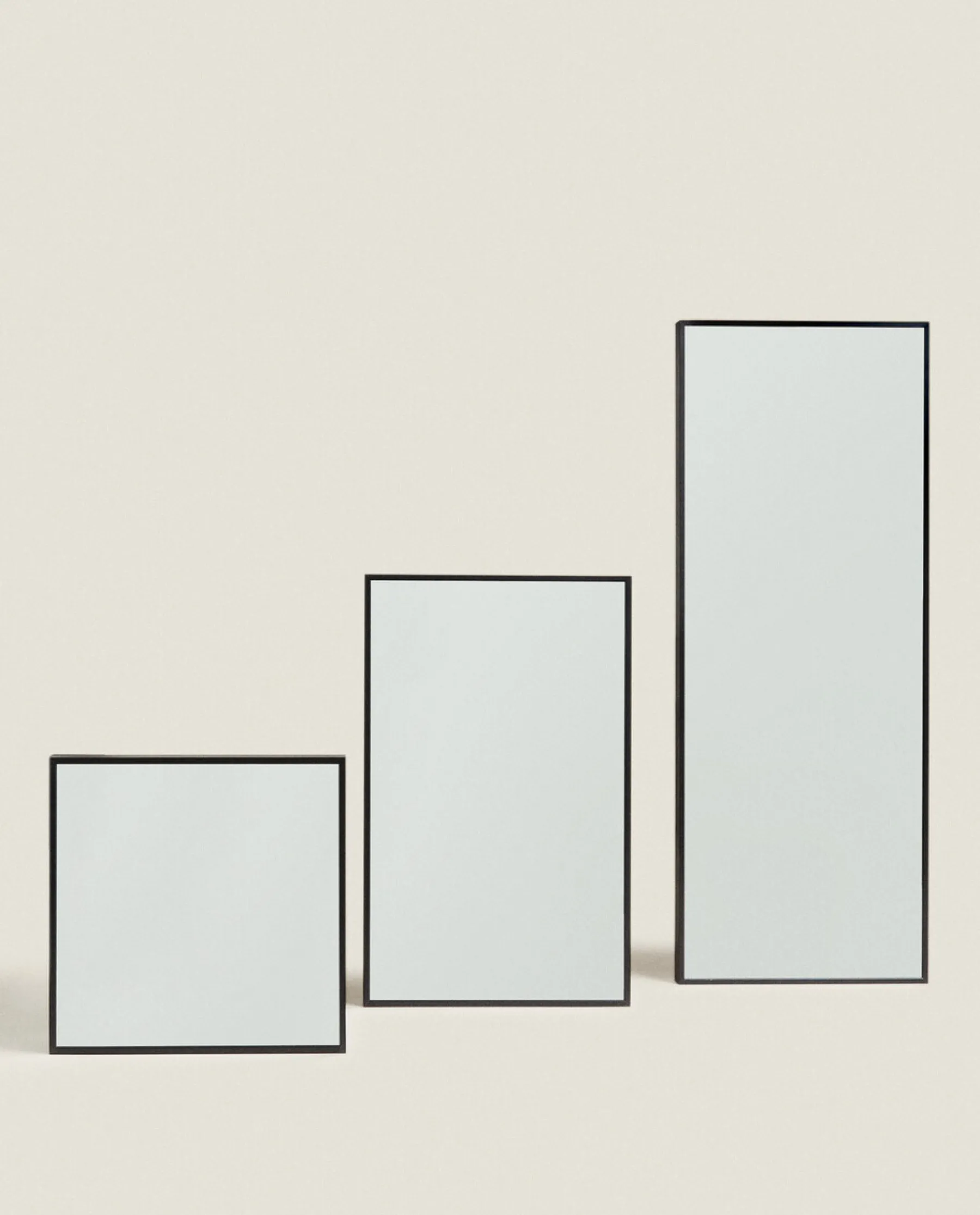 ZARA Home Rectangular Metal Wall Mirror