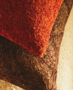 ZARA Home Rectangular Wool Throw Pillow Cover