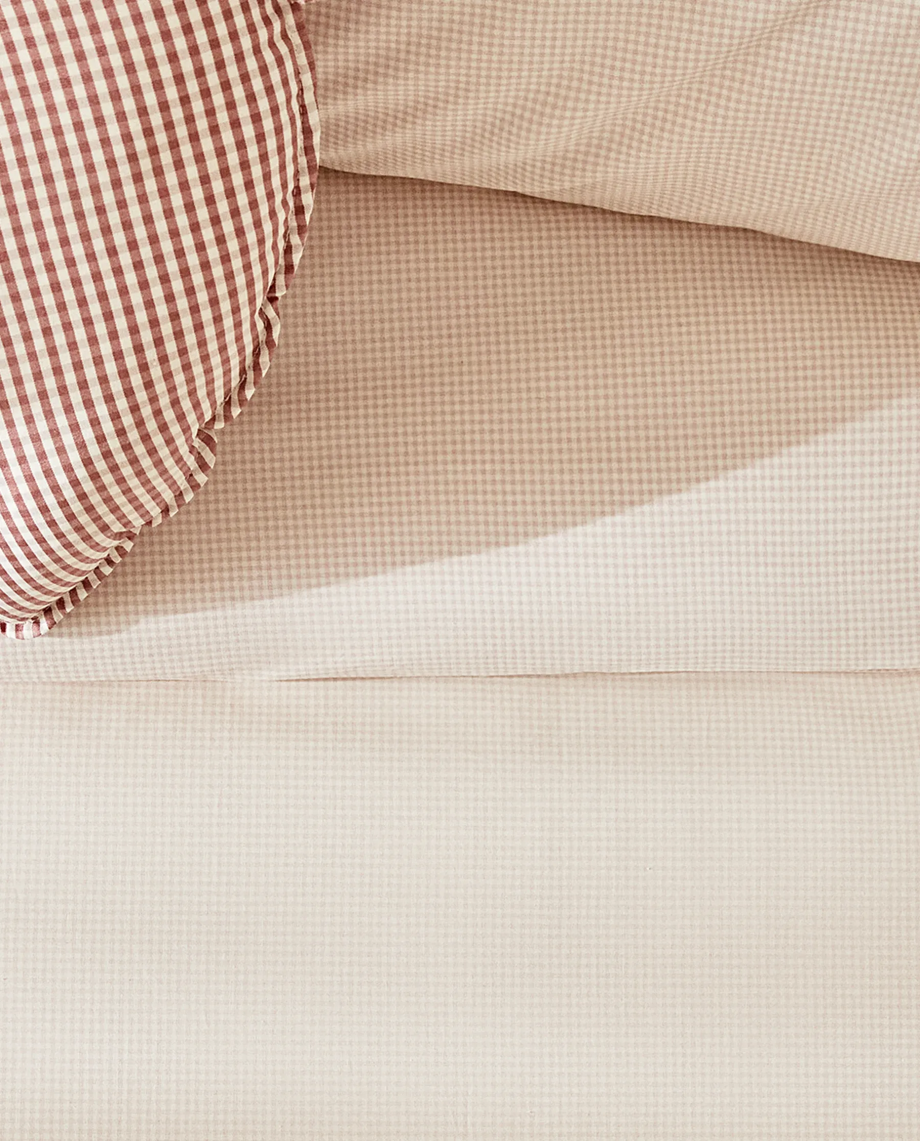 ZARA Home Reversible Gingham Duvet Cover