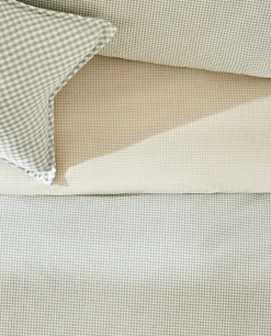 ZARA Home Reversible Gingham Duvet Cover