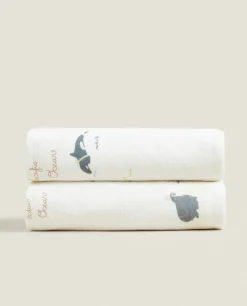 ZARA Home Reversible World Map Blanket