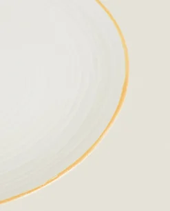 ZARA Home Rim Detail Dinner Plate