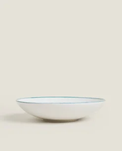 ZARA Home Rim Detail Soup Plate