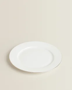 ZARA Home Rimmed Bone China Dinner Plate