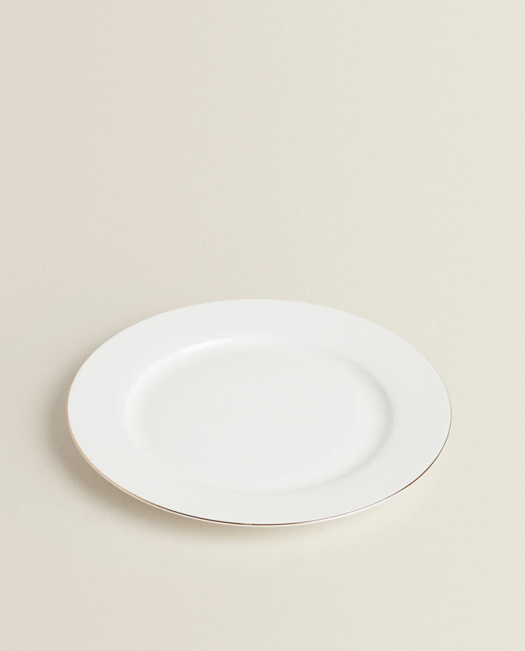 ZARA Home Rimmed Bone China Dinner Plate