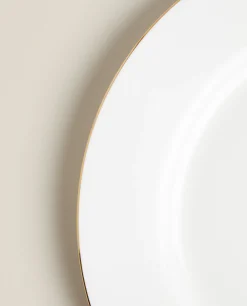 ZARA Home Rimmed Bone China Dinner Plate
