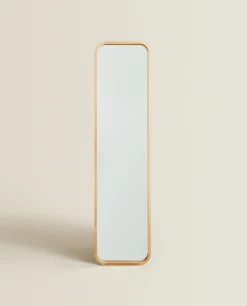 ZARA Home Round Full-Length Mirror With Frame