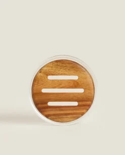 ZARA Home Round Soap Dish With Raised Design