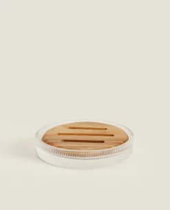 ZARA Home Round Soap Dish With Raised Design