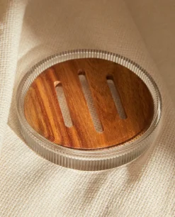 ZARA Home Round Soap Dish With Raised Design