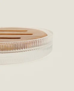 ZARA Home Round Soap Dish With Raised Design