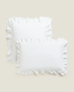 ZARA Home Ruffle Throw Pillow Cover