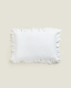 ZARA Home Ruffle Throw Pillow Cover
