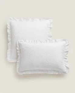 ZARA Home Ruffle Throw Pillow Cover