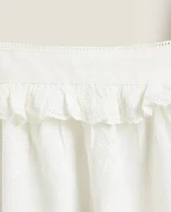 ZARA Home Ruffled Cotton Nightgown
