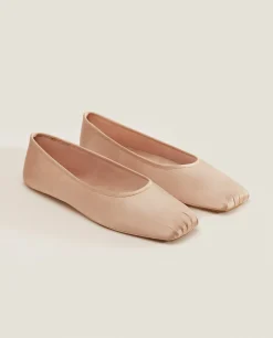 ZARA Home Sateen Ballet Flats