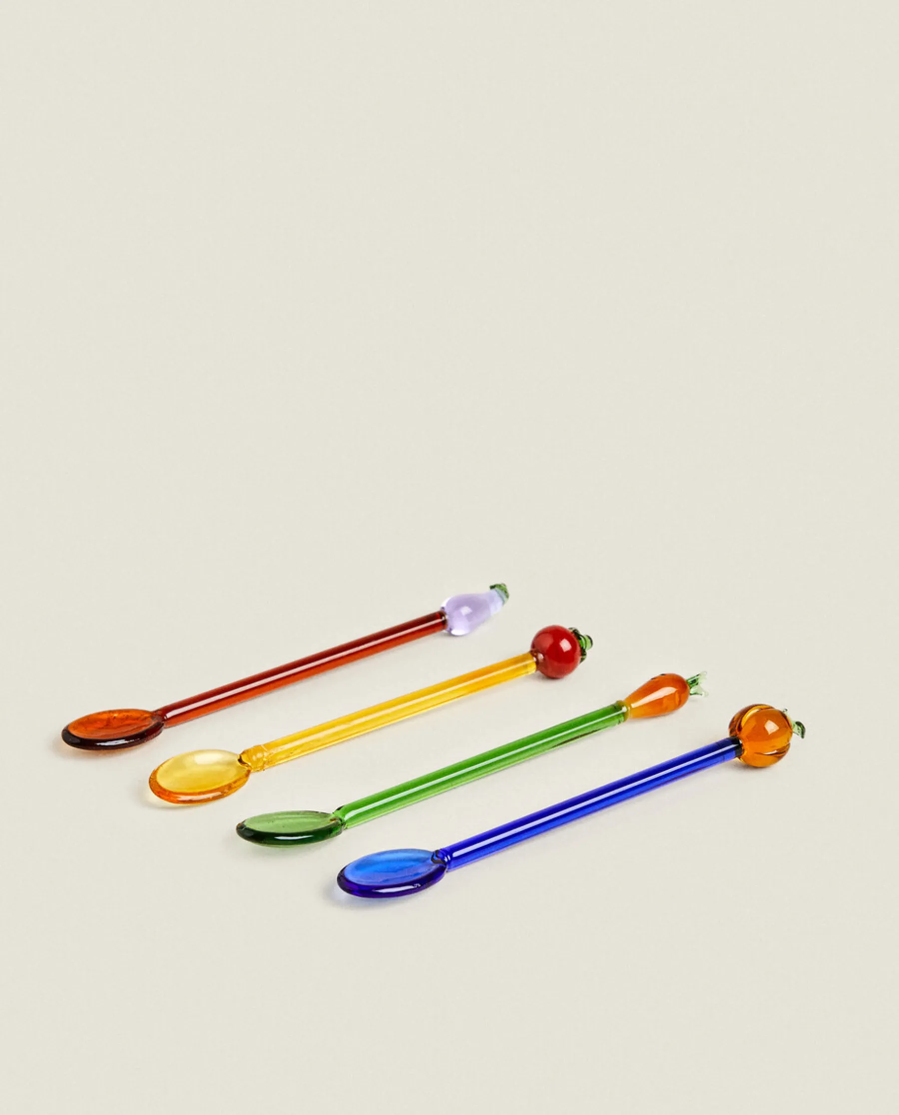 ZARA Home Set Of Plant Dessert Spoons