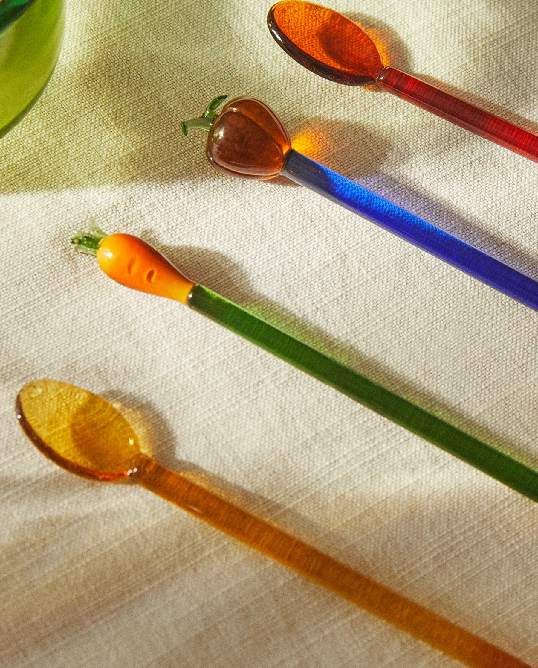 ZARA Home Set Of Plant Dessert Spoons