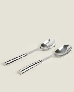 ZARA Home Set Of Striped Serving Sets (2 Units)