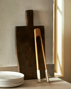 ZARA Home Silicone And Wooden Tongs