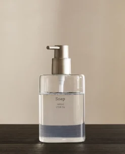 ZARA Home Slogan Borosilicate Glass Soap Dispenser