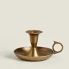 ZARA Home Small Golden Candlestick