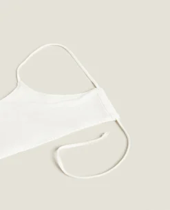 ZARA Home Smocked Bikini Top