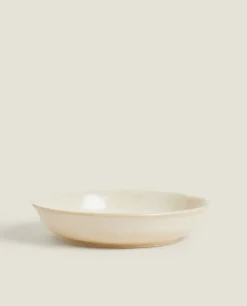 ZARA Home Speckled Stoneware Soup Plate