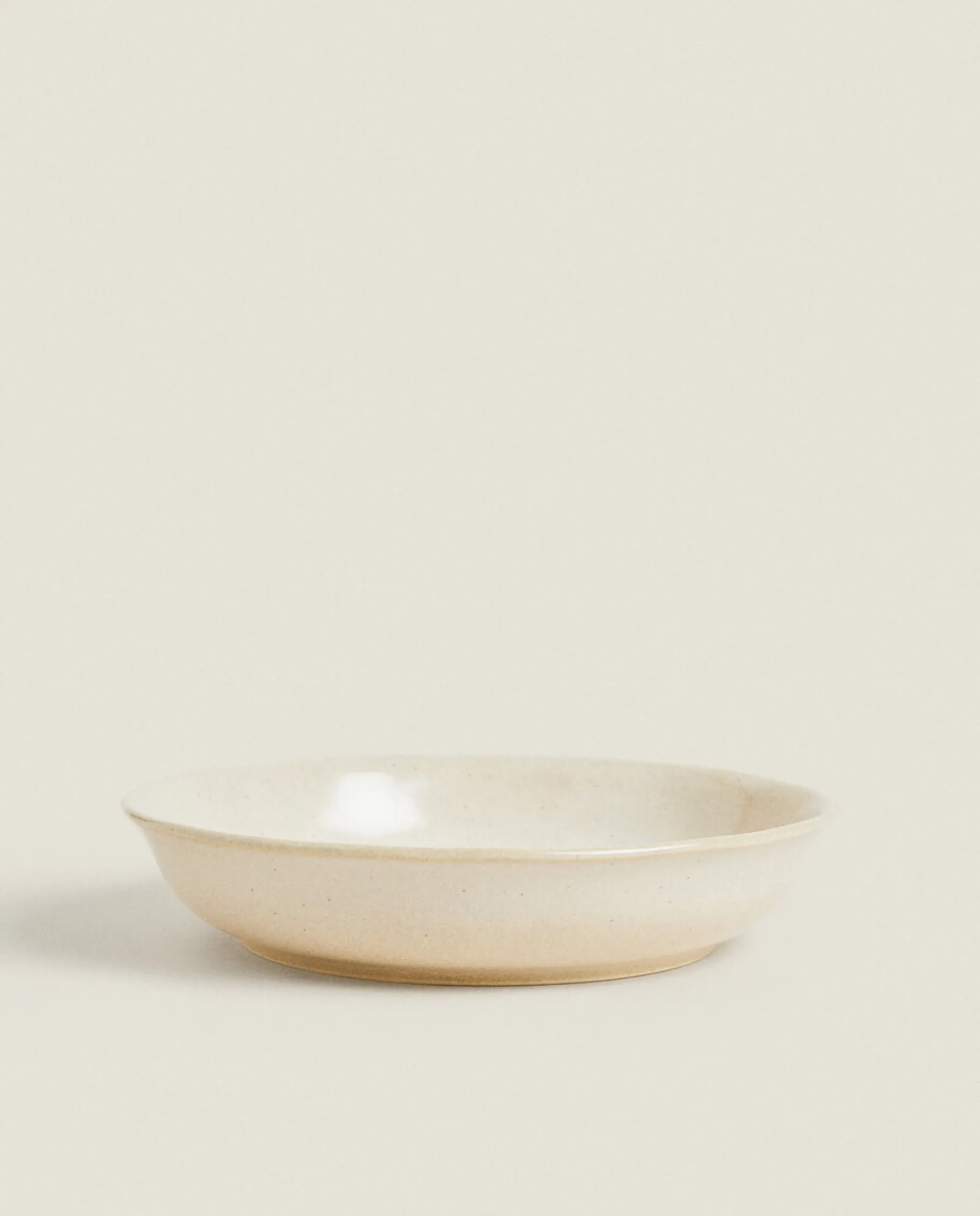 ZARA Home Speckled Stoneware Soup Plate