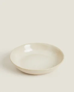 ZARA Home Speckled Stoneware Soup Plate