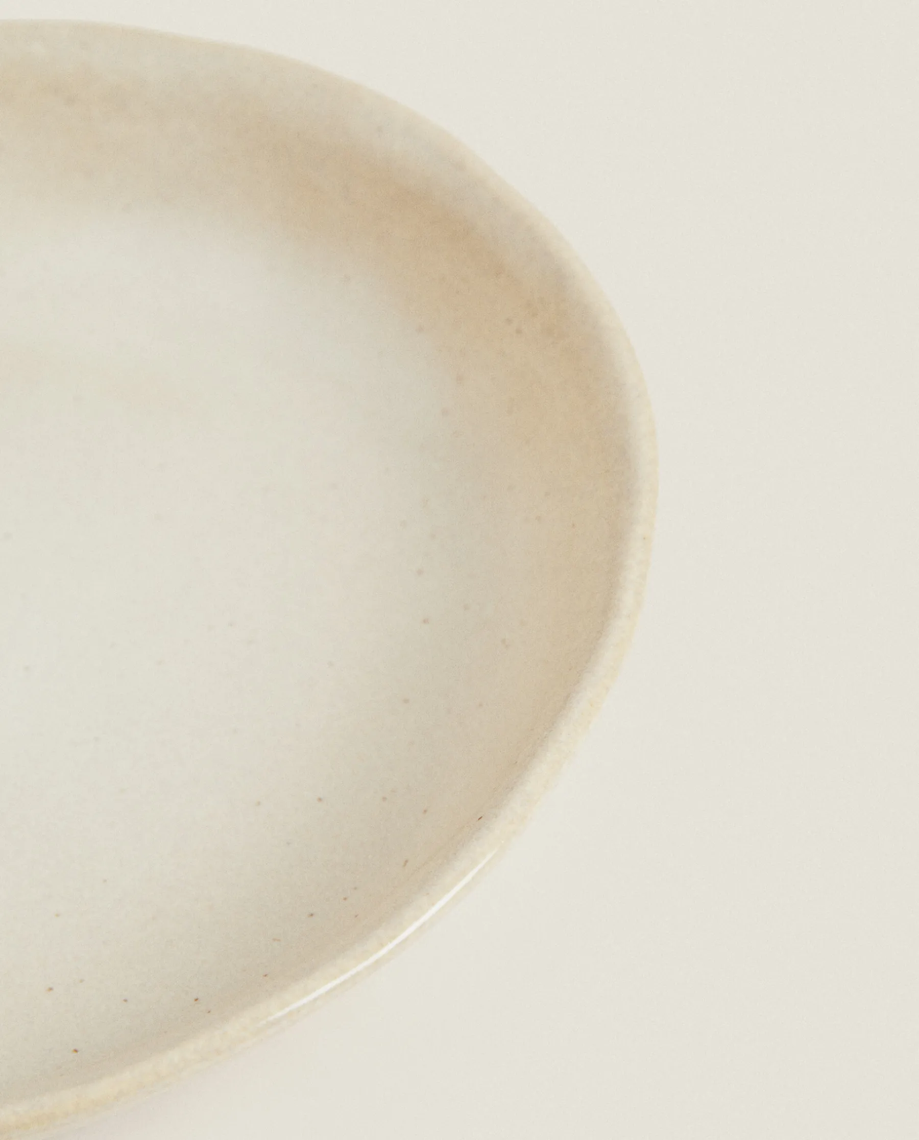 ZARA Home Speckled Stoneware Soup Plate