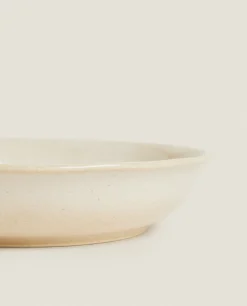 ZARA Home Speckled Stoneware Soup Plate