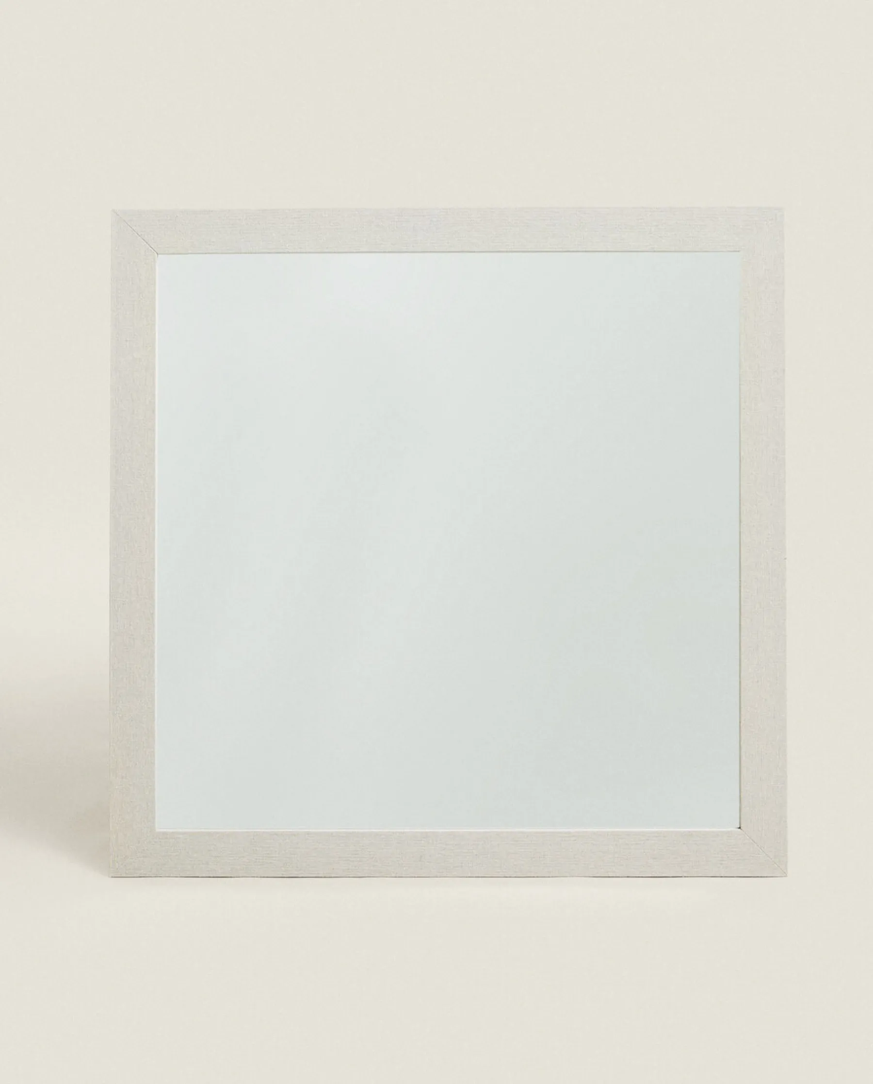 ZARA Home Square Wall Mirror With Linen Frame