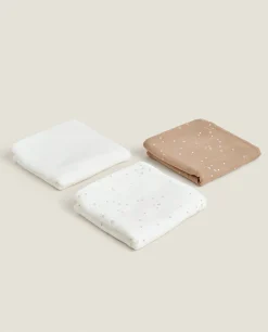 ZARA Home Star Print Towels (Pack Of 3)