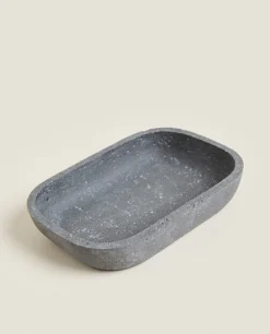 ZARA Home Stone Grey Resin Soap Dish