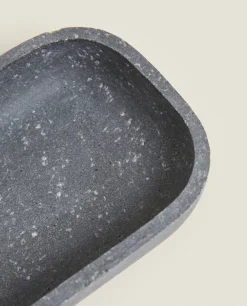 ZARA Home Stone Grey Resin Soap Dish