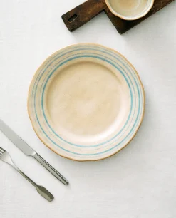 ZARA Home Stoneware Dinner Plate With Lines